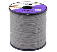 Corde en chanvre - Diamètre : 1,5 mm - 8 brins - 100 m - Naturel - Corde naturelle indéchirable en chanvre/lin - Corde robuste pour décoration, jardin, bricolage, artisanat - Ropes and More