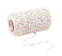 Corde en coton de 100 m - Ficelle colorée for décoration de fête et de mariage, fil de corde en 12 couleurs vives(Type2)