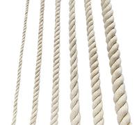 Corde en coton épaisse Corde blanche nœud Corde souple 8 mm Corde pour clôture pour jardin Macramé Kit pour suspension de plantes (10 m)