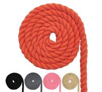 Corde en coton pour macramé, plusieurs tailles, pour bricolage, cadeaux, orange, 20 mm (5 m)