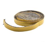 Corde en fibre de verre pour joint de verre et joint de porte coupe-feu, dimensions 10 mm de large x 2 mm d'épaisseur, résistant à la chaleur pour plusieurs appareils de chauffage (15 mm)