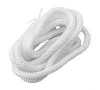 Corde en fibre de verre pour porte de poêle à bois et à granulés, compatible avec brûleurs à bois, cheminées, cheminées et joints de four industriels (6 mm)