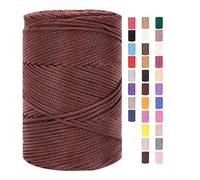 Corde en fil de 3 mm X 225 m pour le crochet - Fil de macramé - Sacs - Fil de coton - Fil de boulanger - Cordon en coton - Corde en macramé - Fil de coton - Fil de coton tressé - Fil textile - Paniers