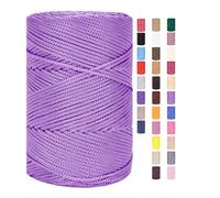Corde en fil de 3 mm X 225 m pour le crochet - Fil de macramé - Sacs - Fil de coton - Fil de boulanger - Cordon en coton - Corde en macramé - Fil de coton - Fil de coton tressé - Fil textile - Paniers