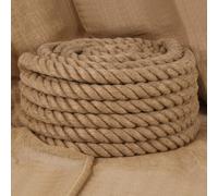 vidaXL Corde de jute – Ficelle d'emballage chanvre 10 m, 30 mm d'épaisseur