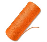 Corde en nylon orange fluo haute visibilité de 152,4 m, compatible avec le jardinage, la maçonnerie, la construction et la mesure