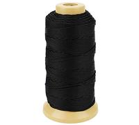 Corde en Nylon Torsadée Corde de Ficelle pour Marquer des Projets de Bricolage de Jardinage Crafting Maçonnerie (1.5mm-328 Feet, Noir)