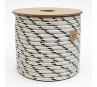 Corde en polyester ø 18 mm m 80 pour poulie de levage, fabriquée en Italie - Câble de 18 mm pour poulie de sécurité adaptée pour chantiers de construction - Rouleau de 80 mètres