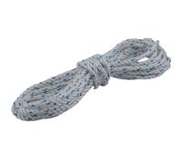 Corde en polyester 6 mm, triple toron, résistante aux UV, aux intempéries, à la déchirure, pour bateau, jardin, camping, industrie, agriculture, extérieur, bricolage - Fabriquée en Allemagne - Blanc