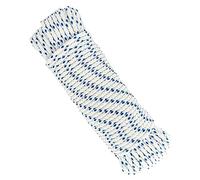 Corde en Polyester Haute ténacité tressée, 5MM * 25M, fabriquée en Espagne. Blanc avec Bleu