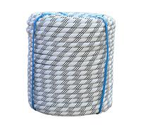 Corde en Polyester résistant - 30 m x 18 mm, adaptée à l'escalade, la Voile, Le Camping, la balançoire, la Traction, Le tirage et Les activités de Plein air (Blanche).