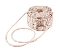 Corde en sisal naturel de 6 mm - Idéal pour l'artisanat des griffoi et des arbres à la maison, accessoires de bricolage pour le divertissement et le bien-être de votre félin