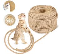 Corde en Sisal Naturelle pour Réparation et Remplacement de Chat Scratch Pilier, Arbres à Chat, Rayure Arbre, Chat Rayure Tampon,
