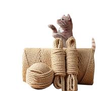 Corde en sisal pour jardin, réparation/remplacement de poteaux à chat, ruban de ficelle pour griffoir pour animaux domestiques, plusieurs épaisseurs (26 mm x 10 mètres)