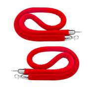 Corde en velours, Corde de barrière suspendue intérieure avec crochet argenté, ligne de file d'attente Corde Stanchion pour le contrôle des foules Film de mariage Nursery Bank Retail Store