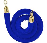 Corde en velours de qualité supérieure avec crochets dorés polis - Barrière épaisse pour le contrôle de la foule, parfaite pour les événements sur le tapis rouge, les salons automobiles et les lieux