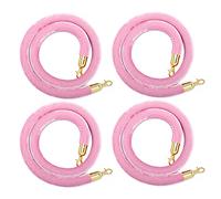 Corde en velours, lot de 4 cordes en velours, grandes ouvertures, panneaux VIP, barrières de file d'attente pour aire de jeux d'hôpital, supports de poteau corde suspendue avec noyau en mousse souple