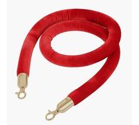 Corde en velours, Stanchion Velvet Rope Barriers for Stanchion Posts Queue Pole, Barrière de sécurité en corde avec boutons-pression polis, corde de barrière de barrière de queue de Stanchion noire