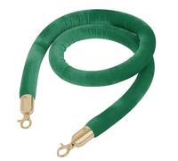 Corde en velours, Stanchion Velvet Rope Barriers for Stanchion Posts Queue Pole, Barrière de sécurité en corde avec boutons-pression polis, corde de barrière de barrière de queue de Stanchion noire