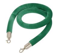 Corde en velours, Stanchion Velvet Rope Barriers for Stanchion Posts Queue Pole, Barrière de sécurité en corde avec boutons-pression polis, corde de barrière de barrière de queue de Stanchion noire