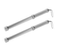 Corde Entraînement Grise - Double Sangle Fitness Sans Fil Acier Robuste Revêtement Antidérapant Longueur 47cm, Équipement Boxe Absorbant Chocs | Accessoire Cardio Sans Corde Pour Perte Poids