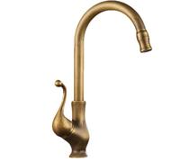 Corde épaisse，Corde de chanvre， Robinet de cuisine en laiton antique, mitigeurs de cuisine, 1 trou, mitigeurs de cuisine en laiton, 1 trou avec tuyau, robinet chaud et froid, pivotant à 360 ° for cuis