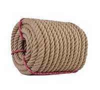 Corde, Ficelle, Corde de Jute, Ficelle de Jute Naturelle, Corde de Chanvre Robuste, Ficelle torsadée for l'artisanat, Le Quai, l'escalade, la balançoire Suspendue aux Arbres(16mm)