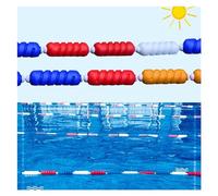 Corde flottante de piscine de 4,5 m - Séparateur de sécurité pour piscines - Cordon flottant en spirale pour intérieur/extérieur - Séparation des extrémités peu profondes - Corde durable (9 cm de