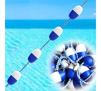 Corde flottante durable de 20 m, idéale pour les limites de sécurité et le marquage des zones de baignade, parfaites pour les activités aquatiques et les activités aquatiques