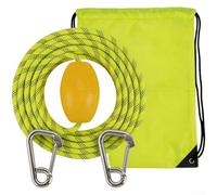 Corde flottante en polypropylène avec traceurs réfléchissants noirs et bouée en PVC pour kayak et petits bateaux (6 mètres)