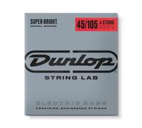 Jim Dunlop Cordes guitare basse DBSBN45105 Nickel plaqué acier Super brillant Medium 45-105 4 cordes