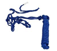 Corde Licou pour entraînement de Chevaux, nœuds de Tissage en Polyester Durable, Portable en Toute sécurité pour la Conduite et la Traction Quotidiennes (Bleue)