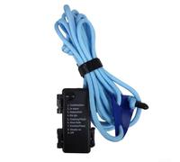 Corde lumineuse de 300 cm, corde de tente de camping avec espacement de 10 cm entre les lampes de 10 cm, étanche IP66, pour l'extérieur, la randonnée, le camping-car, le bateau, 2 piles AA (non