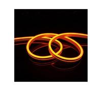 Corde lumineuse néon LED étanche de 6mm, bande de Silicone Flexible basse tension 12V, 2M(Orange)