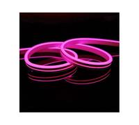 Corde lumineuse néon LED étanche de 6mm, bande de Silicone Flexible basse tension 12V, 2M(Pink)