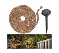 Corde lumineuse solaire 60 LED - 2 m - Lunartec