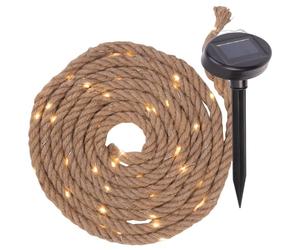 Corde lumineuse solaire 60 LED - 2 m [Lunartec]