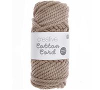 Rico Design Pelote de corde en coton 25 m – Taupe Marron G