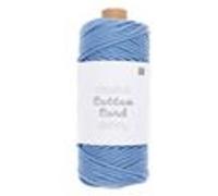 Corde Macramé - Creative Cotton Cord Skinny Rico Design - 3 mm - 55 m 5 Bleu G