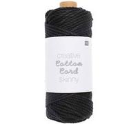Corde Macramé - Creative Cotton Cord Skinny Rico Design - 3 mm - 55 m 6 Noir G