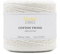 Corde Macramé - CREATIVE DECO - 300m - Blanche - 12 Plis - Coton