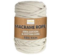 Corde macramé - CREATIVE DECO - 9mm x 50m - Coton naturel - Ivoire - ±0,5 mm