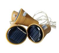Corde menée formée par liège Solaire, Lampe 10PC de Bobine de Noël de Bouteille de vin Brillante, Lampe Multicolore Durable et utile