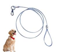 Corde métallique pour grand chien, laisse pour chien pour la marche - Corde de dressage pour chien haute résistance, anti-mastication | Câble de corde extérieur de chien de corde de chien d'arrière-co