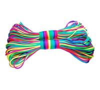 Corde Paracorde 550 Arc-en-ciel, Type III 7 Brins 31 m, Nylon 4 mm pour camping, randonnée, bracelet