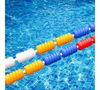 Corde Piscine Sécurité Flotteurs De Sécurité De Piscine Réglables, Kit Ligne Flottante Avec Bouées, Corde Séparation Couloir Nage, Entraînement, Compétition, Écoles Et Clubs(D 6cm/2.4in,15m/49.21ft)