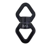 Corde pivotante 30 KN à 360 degrés pour escalade - Connecteur scellé - Pour escalade, hamac, balançoire, corde rotative