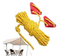 Corde pour auvents, SOGA de campagne 10 mètres avec tendeur réglable pour tonnelle | Corde imperméable Accessoires camping pour extérieur, jardin, escalade, séchage vêtements