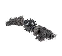 Corde pour chien 2 nœuds et cône Duvoplus Eco Noir 26x6x6 cm