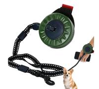 Corde pour chien 4 mètres mains libres rétractable sangle de poignet | Corde pour chien de petite et moyenne taille pour la course, la marche, le jogging, les activités de plein air, la cour